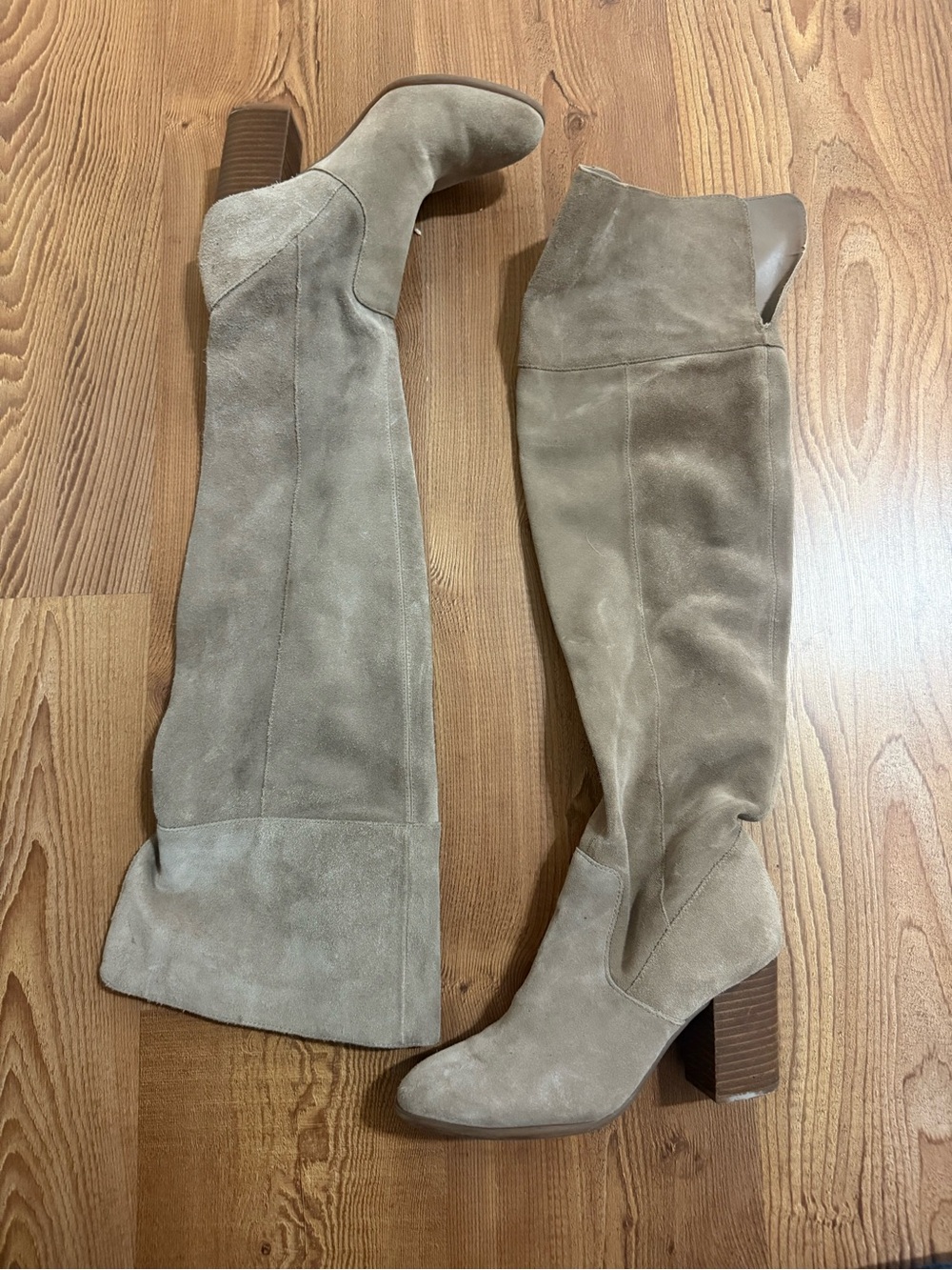 Jessica Simpson Women's Suede Knee-High Heel Boots